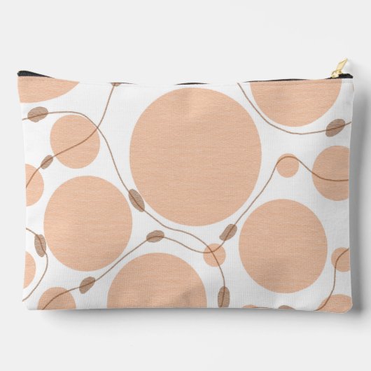 Abstracte cirkels in perzik en tan etui (Achterkant)