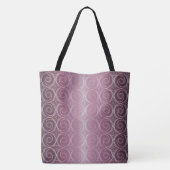 Abstracte cirkels japans paars patroon. tote bag (Achterkant)