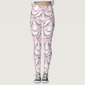 Abstracte cirkels japans patroon leggings (Voorkant)