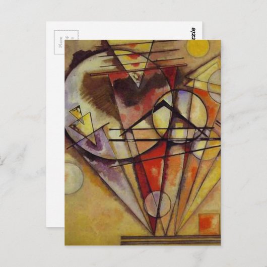 Abstracte cirkels Kandinsky Briefkaart (Voorkant / Achterkant)