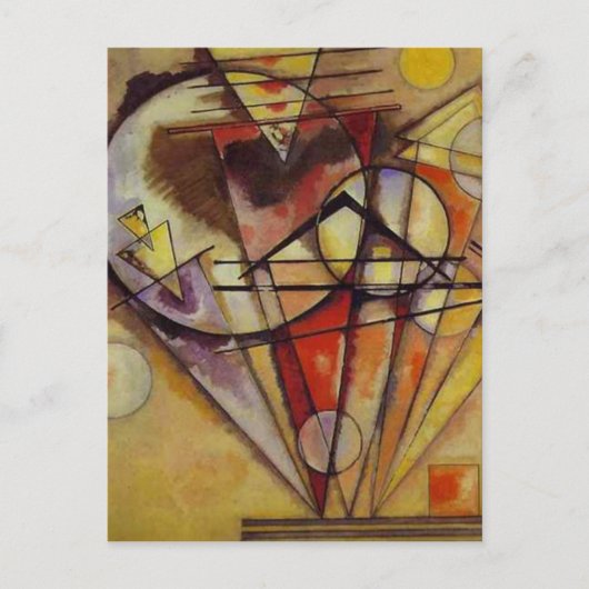 Abstracte cirkels Kandinsky Briefkaart (Voorkant)