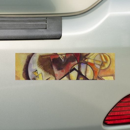Abstracte cirkels Kandinsky Bumpersticker (Op auto)