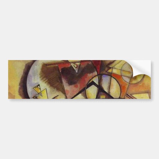 Abstracte cirkels Kandinsky Bumpersticker (Voorkant)