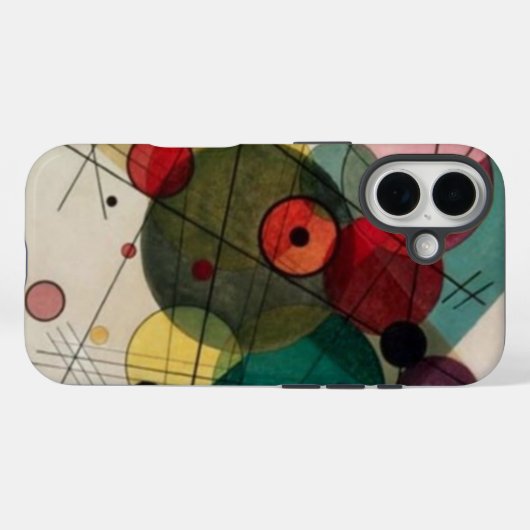 Abstracte cirkels Kandinsky Case-Mate iPhone Case (Achterkant (horizontaal))