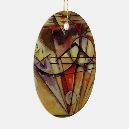 Abstracte cirkels Kandinsky Keramisch Ornament (Rechts)