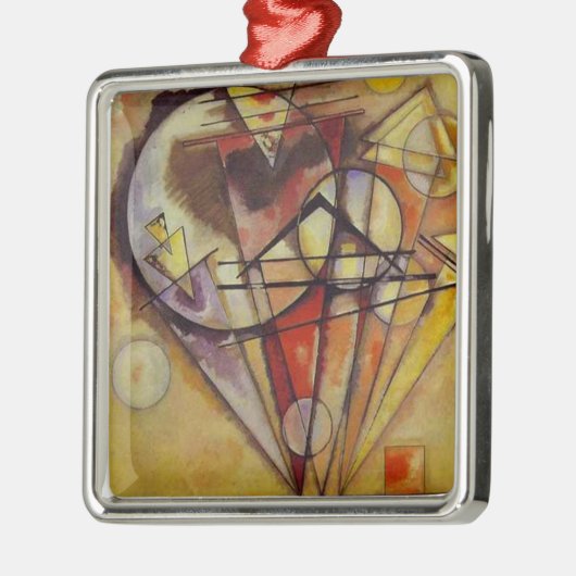 Abstracte cirkels Kandinsky Metalen Ornament (Links)