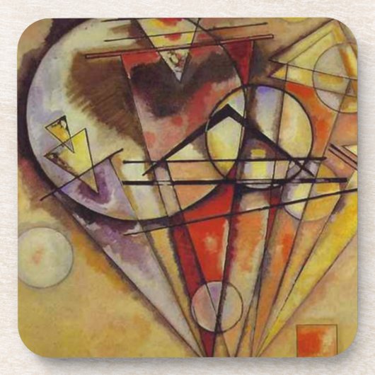 Abstracte cirkels Kandinsky Onderzetter (Voorkant)
