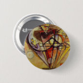 Abstracte cirkels Kandinsky Ronde Button 5,7 Cm (Voorkant /achterkant)