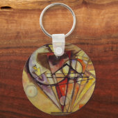 Abstracte cirkels Kandinsky Sleutelhanger (Voorkant)