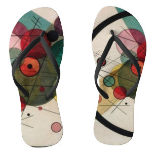 Abstracte cirkels Kandinsky Teenslippers