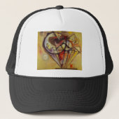 Abstracte cirkels Kandinsky Trucker Pet (Voorkant)