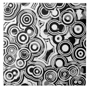 abstracte cirkels keramische tegel tegeltje