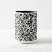 abstracte cirkels koffiemok mok (Midden)
