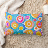Abstracte cirkels Kunst Moderne NAAM Kleurrijk Dec Kussen (Deken)