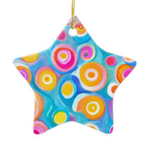 Abstracte cirkels Kunstmatige, kleurrijke kunst