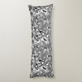 abstracte cirkels kussen (Achterkant (Verticaal))