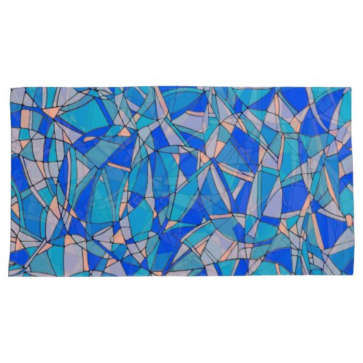 Abstracte cirkels kussensloop (Voorkant-Rechts)