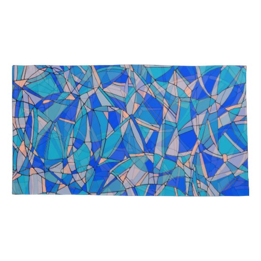 Abstracte cirkels kussensloop (Achterkant-Links)