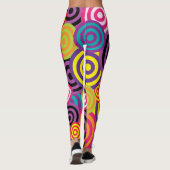 Abstracte cirkels leggings (Achterkant)