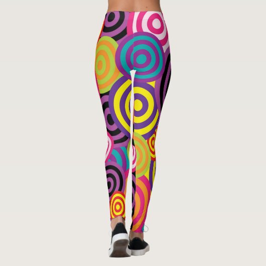 Abstracte cirkels leggings (Achterkant)