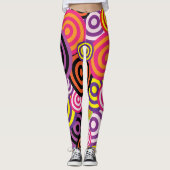 Abstracte cirkels leggings (Voorkant)