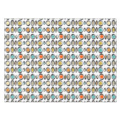 Abstracte cirkels medio eeuw modern tafelkleed (Voorkant (Horizontaal))