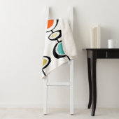 Abstracte cirkels medio eeuw Moderne Throwback Sherpa Deken (In situ)