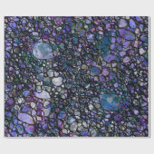 Abstracte cirkels met handtekening, blauw, Paars,  Cadeaupapier (Vlak)