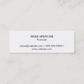 Abstracte cirkels mini visitekaartje (Achterkant)