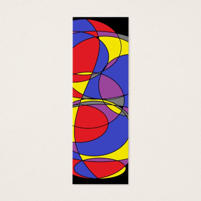 Abstracte cirkels mini visitekaartjes (Voorkant)