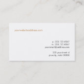 Abstracte cirkels Modern profiel Visitekaartje (Achterkant)