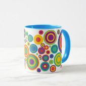 Abstracte cirkels mok (Voorkant rechts)