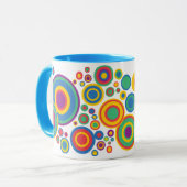Abstracte cirkels mok (Voorkant links)
