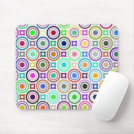 Abstracte cirkels muismat (Met muis)