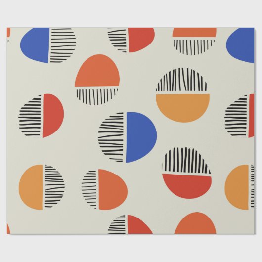 Abstracte cirkels naadloos patroon, achtergrond me cadeaupapier (Vlak)