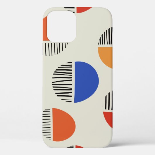 Abstracte cirkels naadloos patroon, achtergrond me Case-Mate iPhone case (Achterkant)
