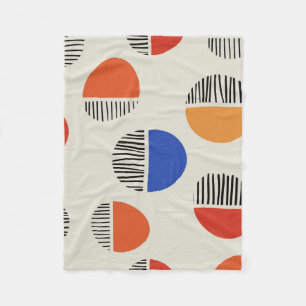 Abstracte cirkels naadloos patroon, achtergrond me fleece deken