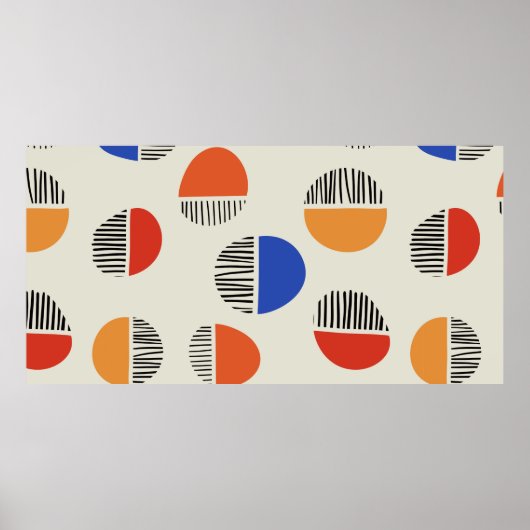 Abstracte cirkels naadloos patroon, achtergrond me poster (Voorkant)