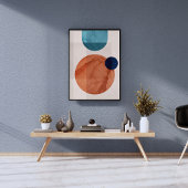 Abstracte cirkels op een witte achtergrond foto afdruk