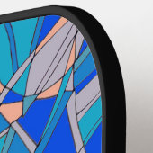 Abstracte cirkels pickleball paddle (Links Detail)