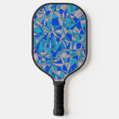 Abstracte cirkels pickleball paddle (Achterkant)
