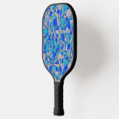 Abstracte cirkels pickleball paddle (Links)