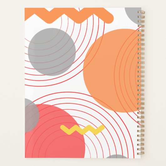 Abstracte cirkels planner (Achterkant)