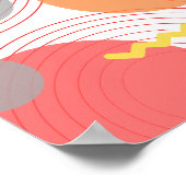 Abstracte cirkels poster (Hoek)