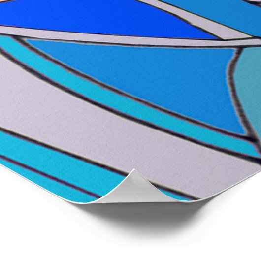 Abstracte cirkels poster (Hoek)