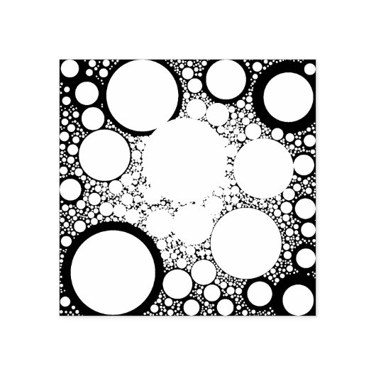 Abstracte cirkels rubberstempel (Afrduk)