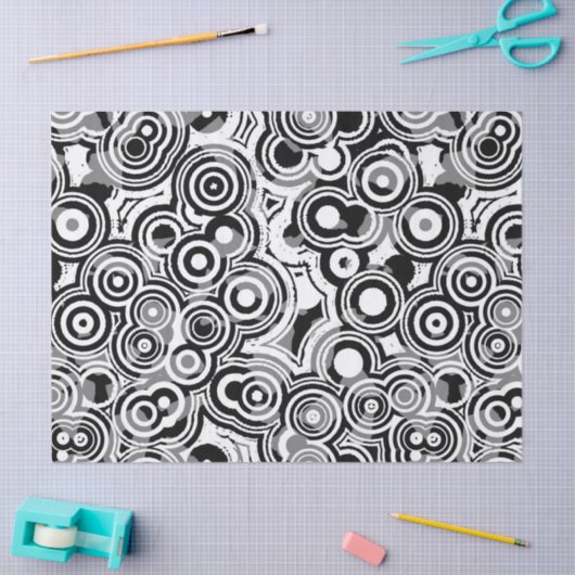 abstracte cirkels tissuepapier (Craft)