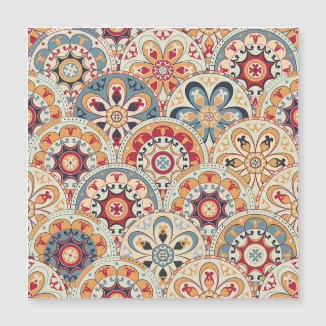 Abstracte cirkels: trendy gekleurd behang (Voorkant)