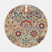 Abstracte cirkels: trendy gekleurd behang glas ornament (Achterkant)