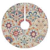 Abstracte cirkels: trendy gekleurd behang kerstboom rok (Voorkant)